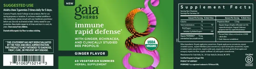 Product image for Rapid Defense® Gummies.
