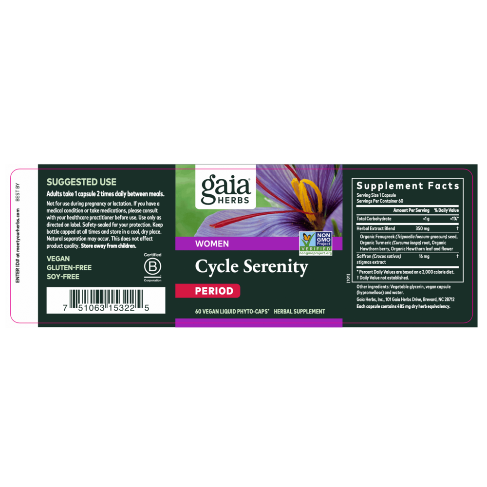 Product image for Cycle Serenity Period.