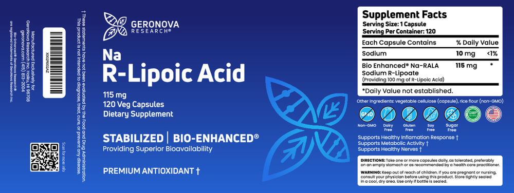 Product image for R-Lipoic Acid.