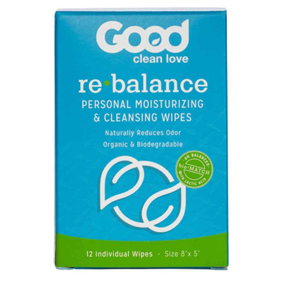 Product image for ReBalance Wipes (12 wipes). Discontinued.