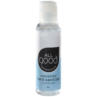 Hand Sanitizer Gel Unscented 2 ounces