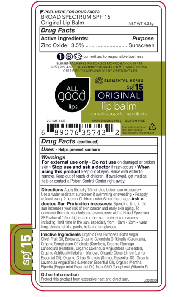 Product image for Spf 15 Lip Balm Original.