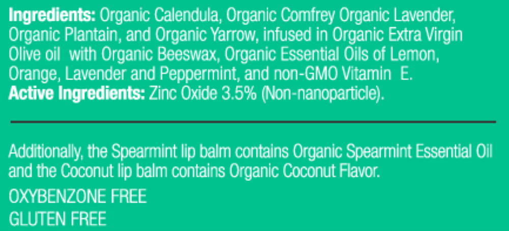 Product image for 3 Pack Lip Balm, SPF 15, Original, Spearmint, Coconut Flavors.