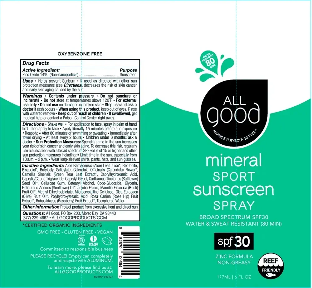 Product image for SPF30 Sport Sunscreen Spray.