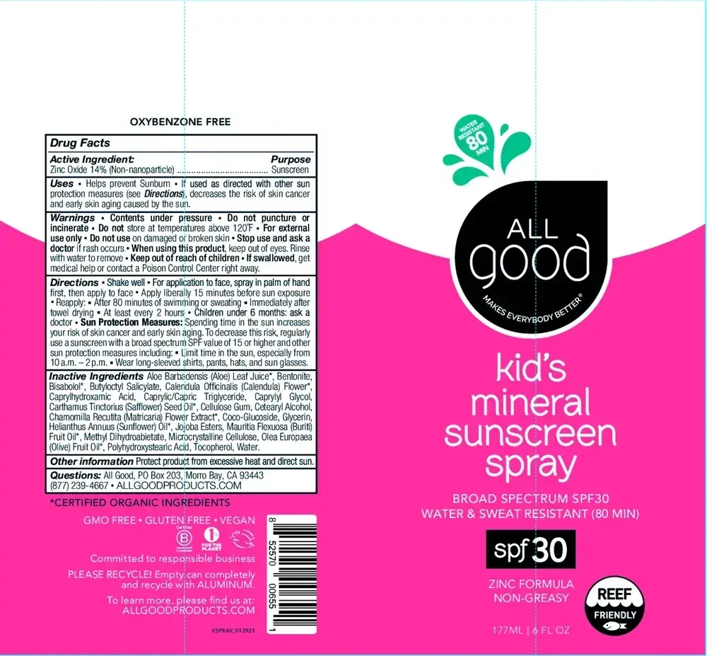 Product image for SPF30 Kid's Sunscreen Spray.