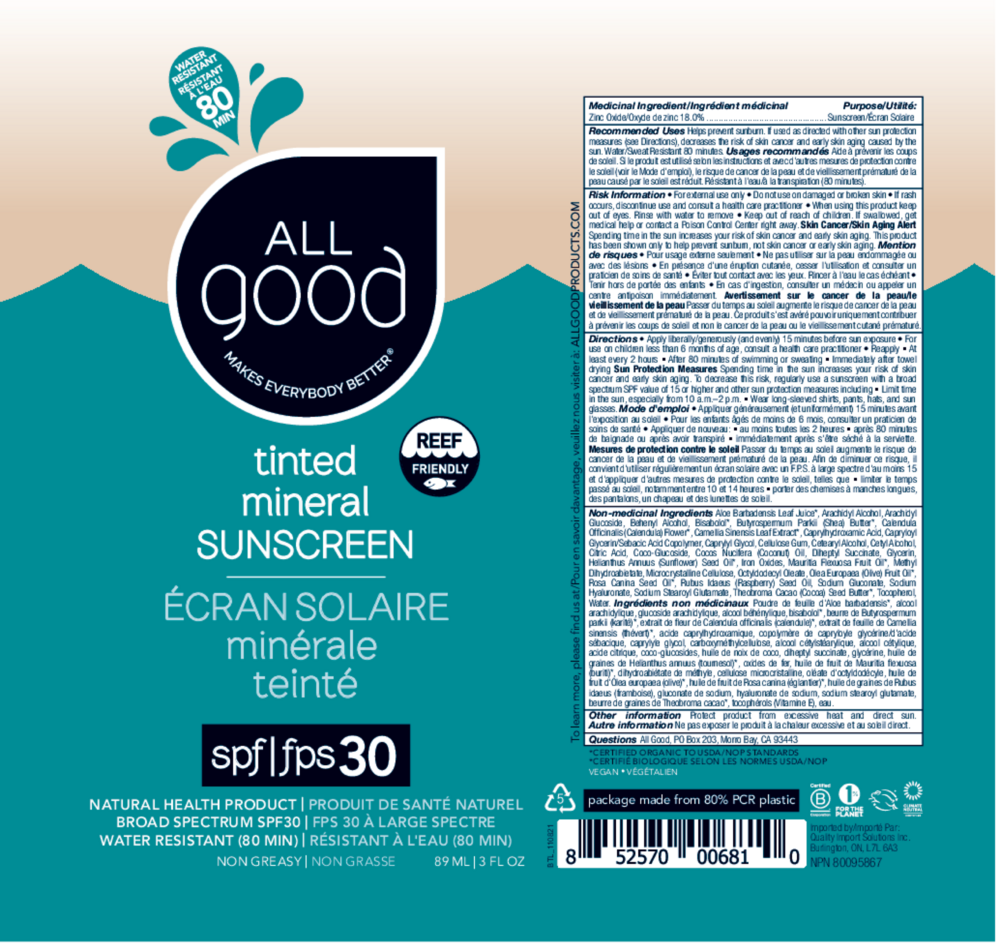 Product image for SPF30 Tinted Sunscreen Lotion.