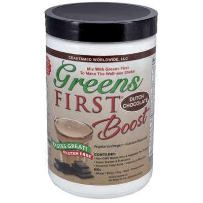 Green FIRST Boost (Dutch Chocolate) 10.58oz 300 Grams