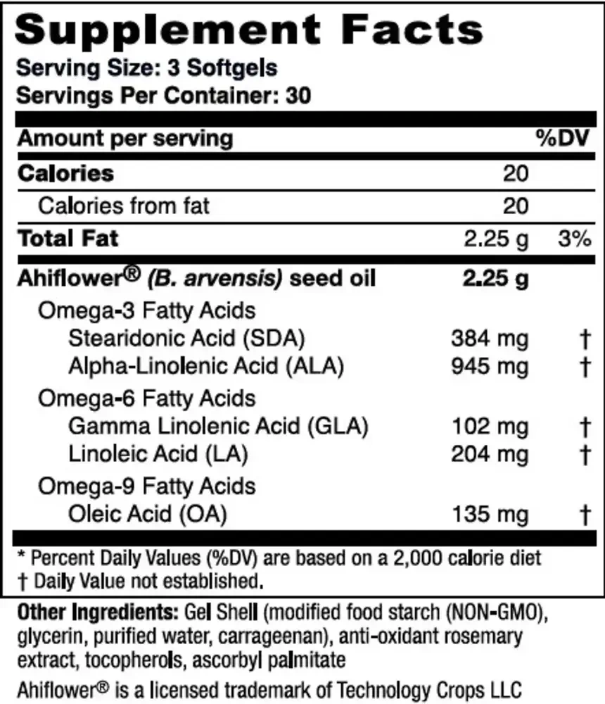 Product image for Ahiflower® Oil Vegan Omega-3.