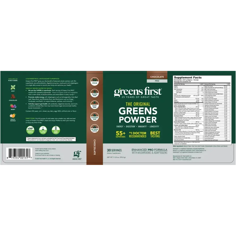 Product image for Greens First PRO (Chocolate).