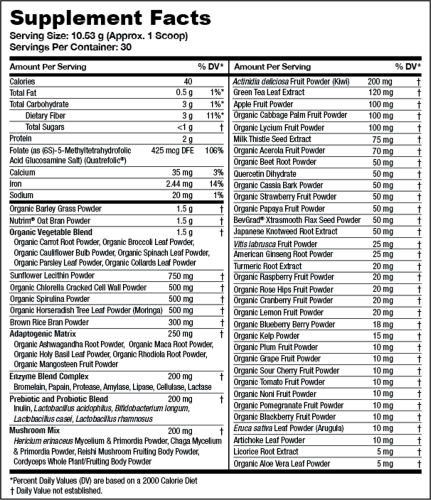 Product image for Greens First PRO Berry 10.1oz California Only.