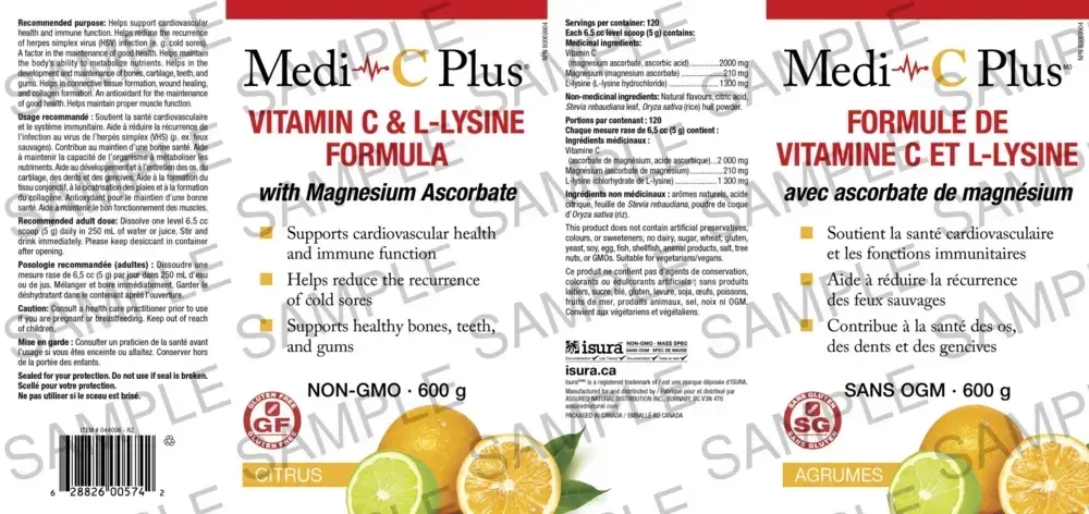 Product image for Medi~C Plus Citrus w/ Magnesium.