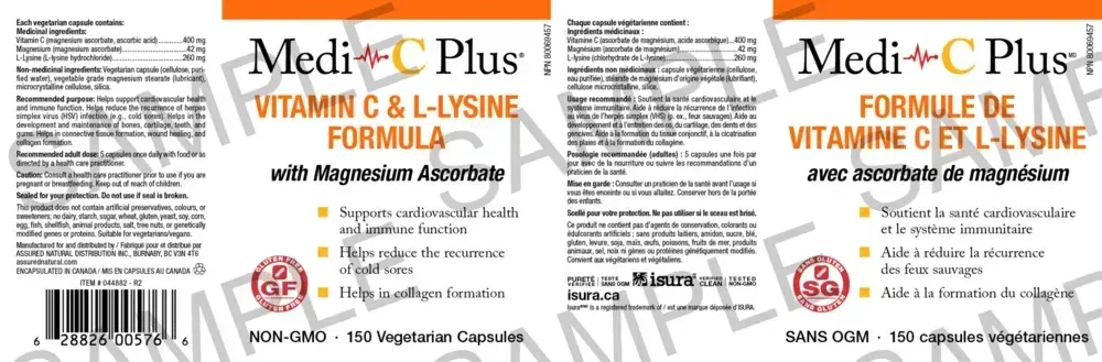 Product image for Medi~C Plus w/ Magnesium (Capsules).