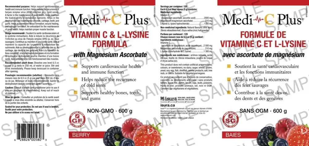 Product image for Medi~C Plus Berry w/ Magnesium.