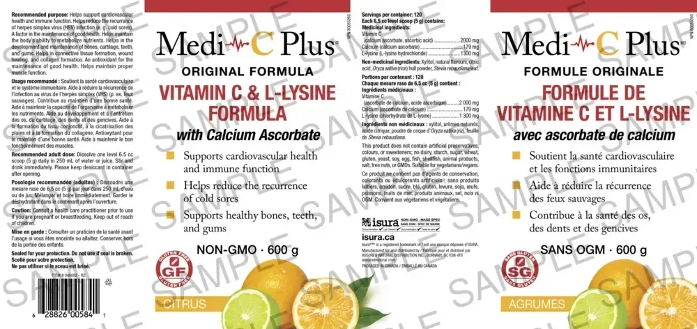 Product image for Medi~C Plus Citrus w/ Calcium.