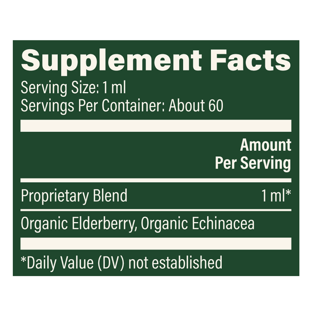 Product image for Organic Elderberry &amp; Echinacea.