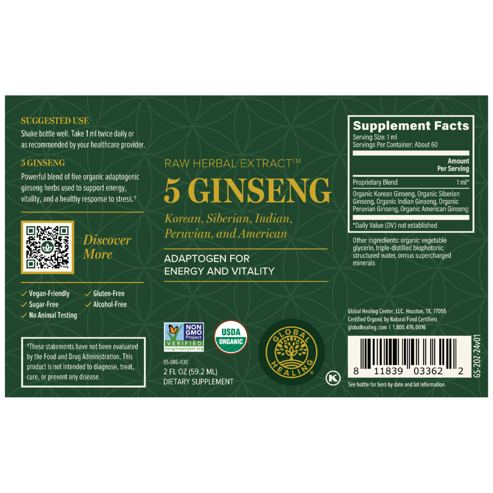 Product image for 5 Ginseng.
