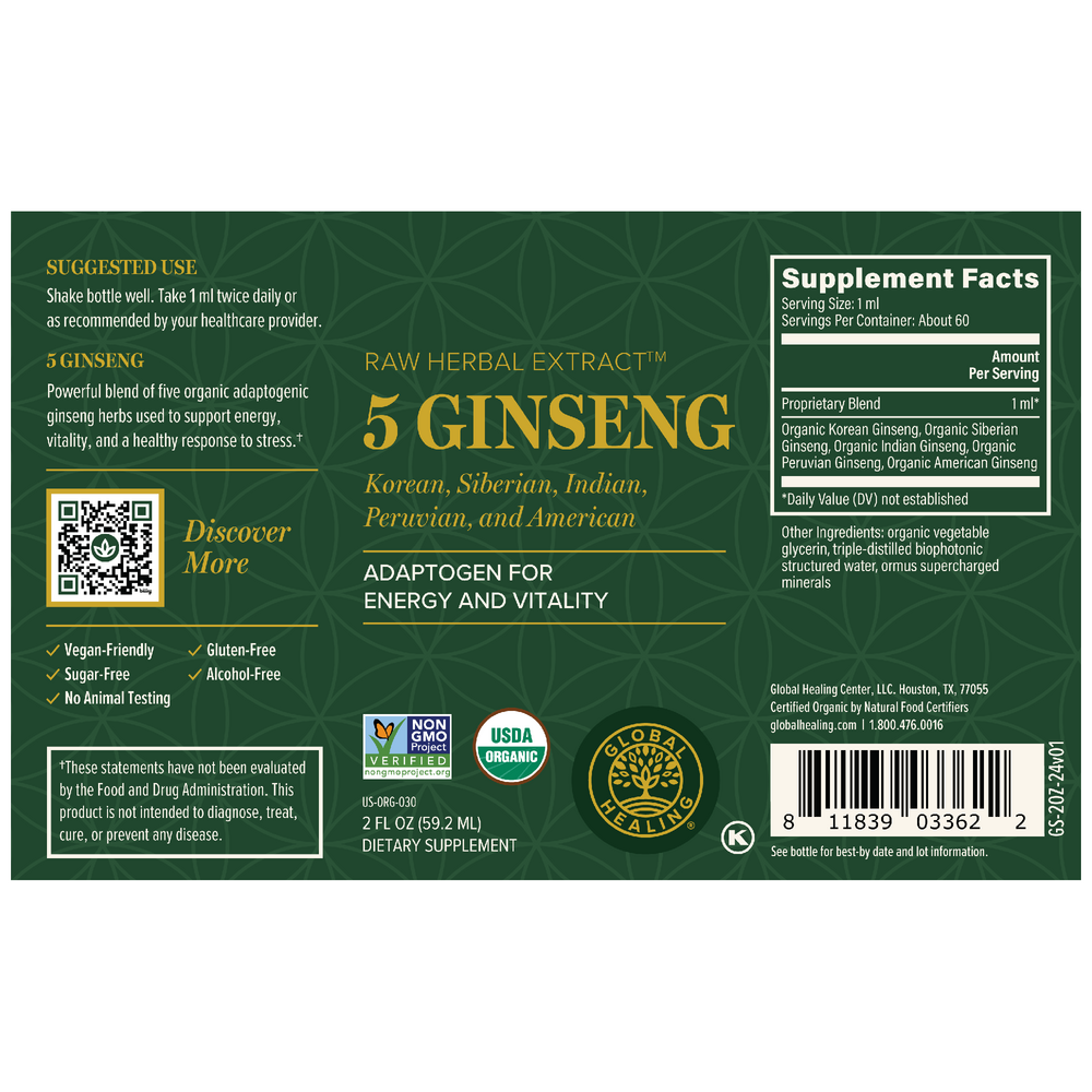 Product image for 5 Ginseng.