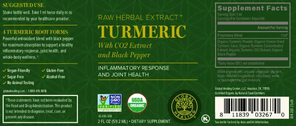 Product image for Organic Liquid Turmeric.