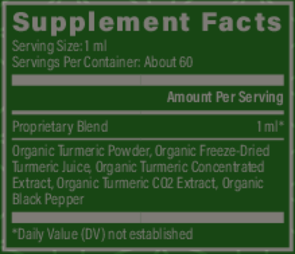 Product image for Organic Liquid Turmeric.