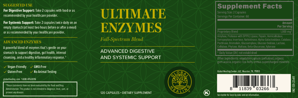 Product image for Ultimate Enzymes (formerly Veganzyme).