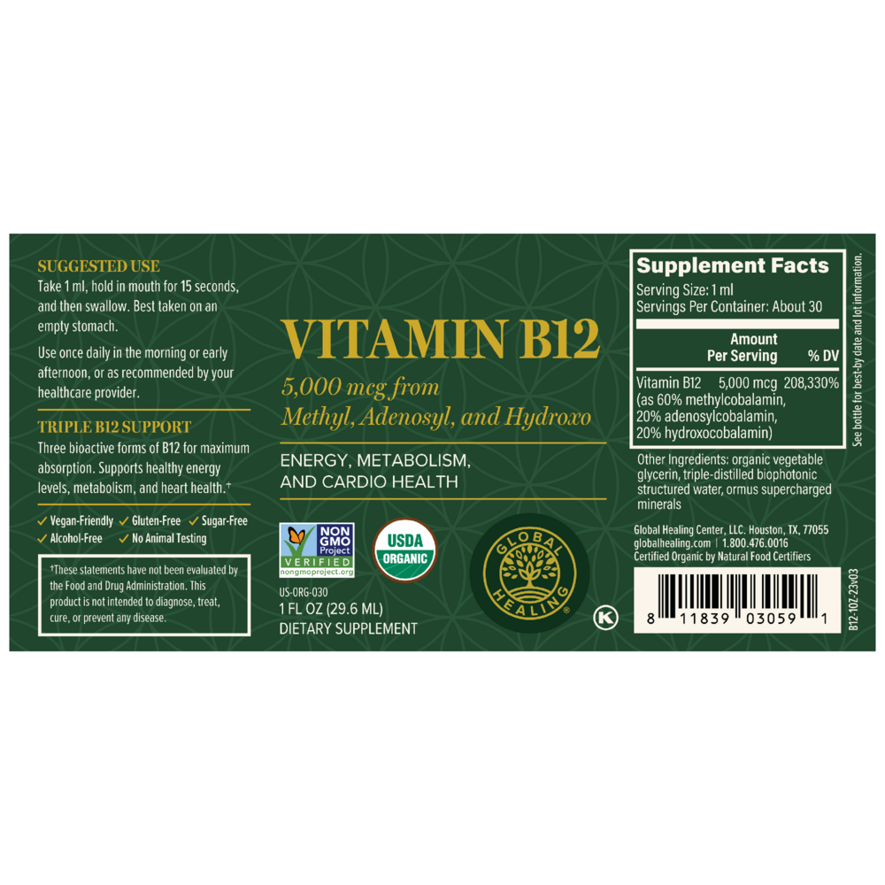 Product image for Vitamin B12 5000 mcg.