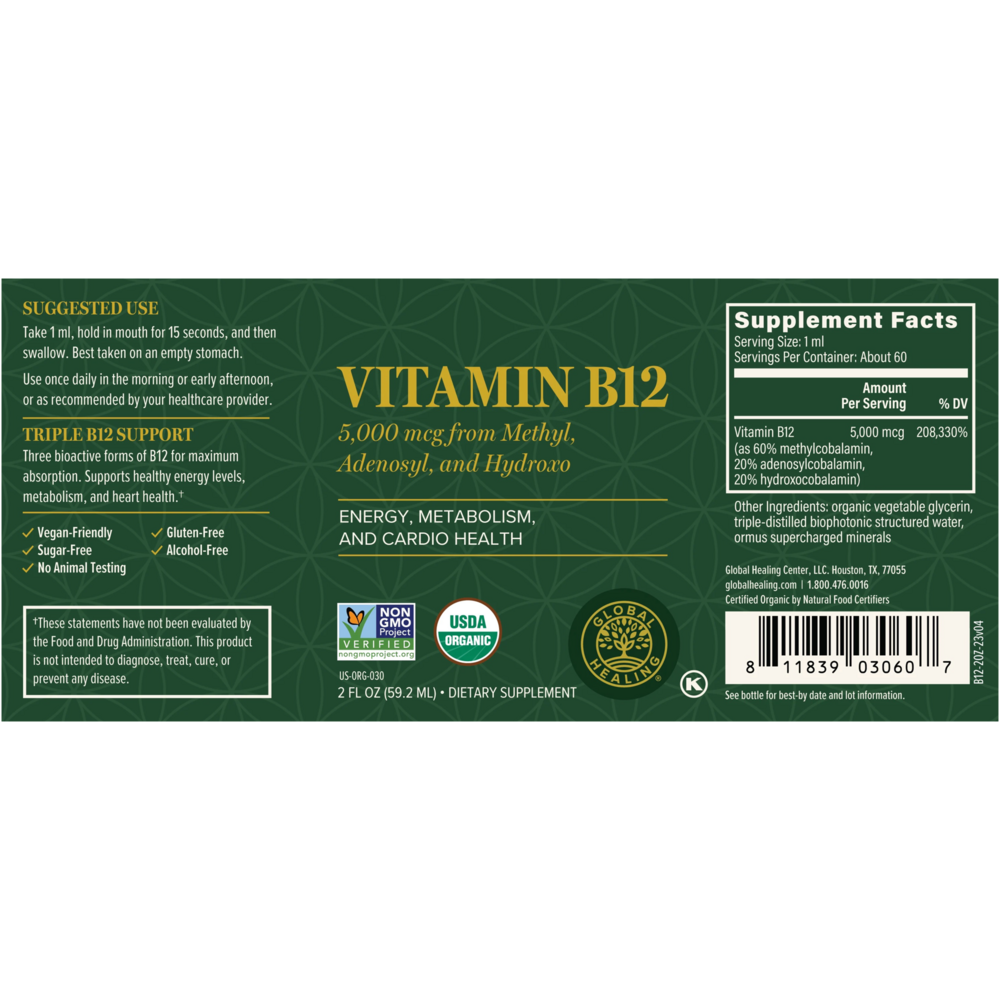 Product image for Vitamin B12 5000 mcg.