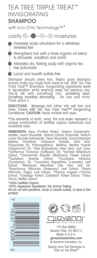 Product image for Tea Tree Triple Treat Shampoo.