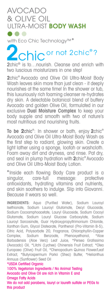 Product image for 2chic® Ultra-Moist Body Wash.