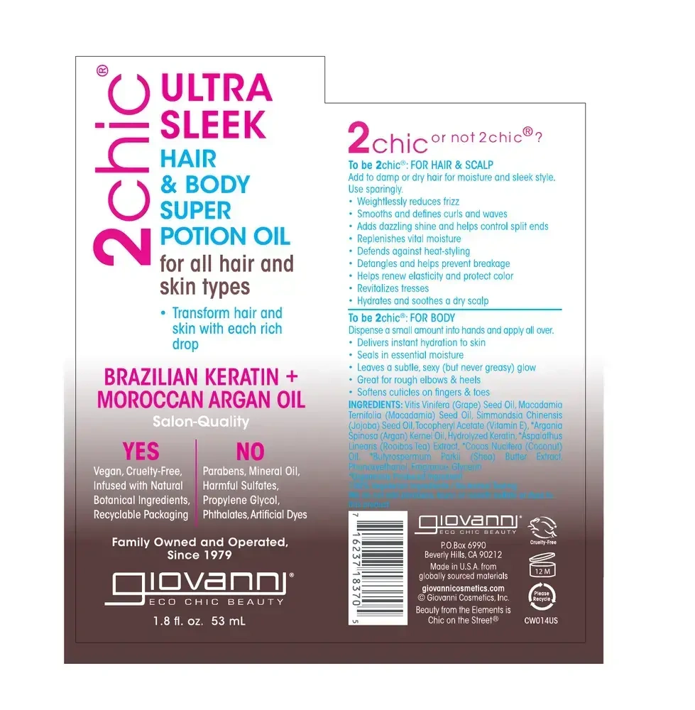 Product image for 2chic® Ultra-Sleek Hair &amp; Body Potion.