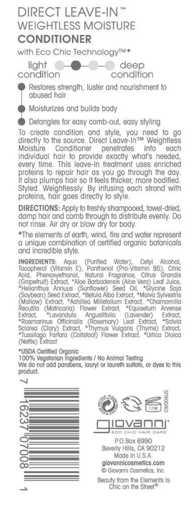 Product image for Direct Leave-In Conditioner.