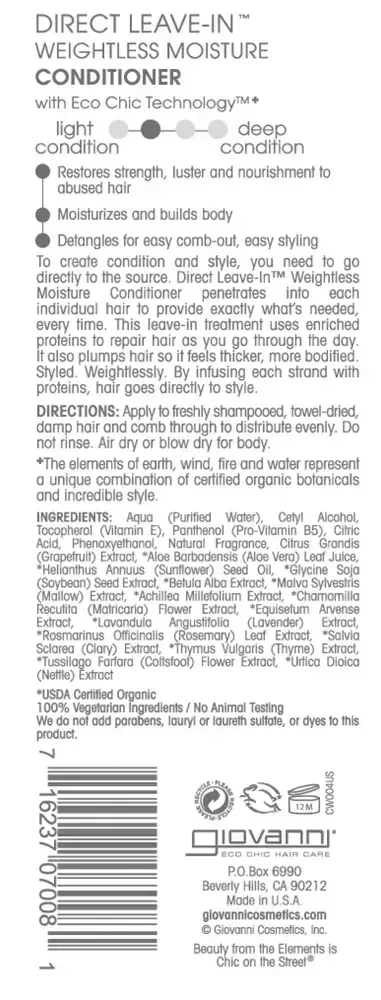 Product image for Direct Leave-In Conditioner.