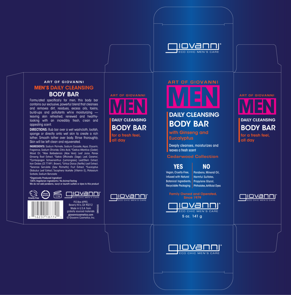 Product image for GIOVANNI MEN Cleansing Body Bar.