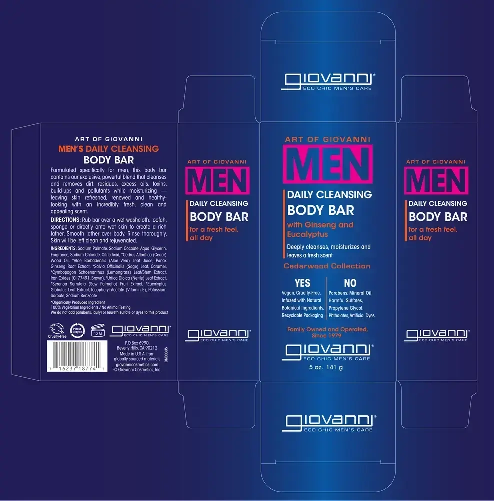 Product image for GIOVANNI MEN Cleansing Body Bar.