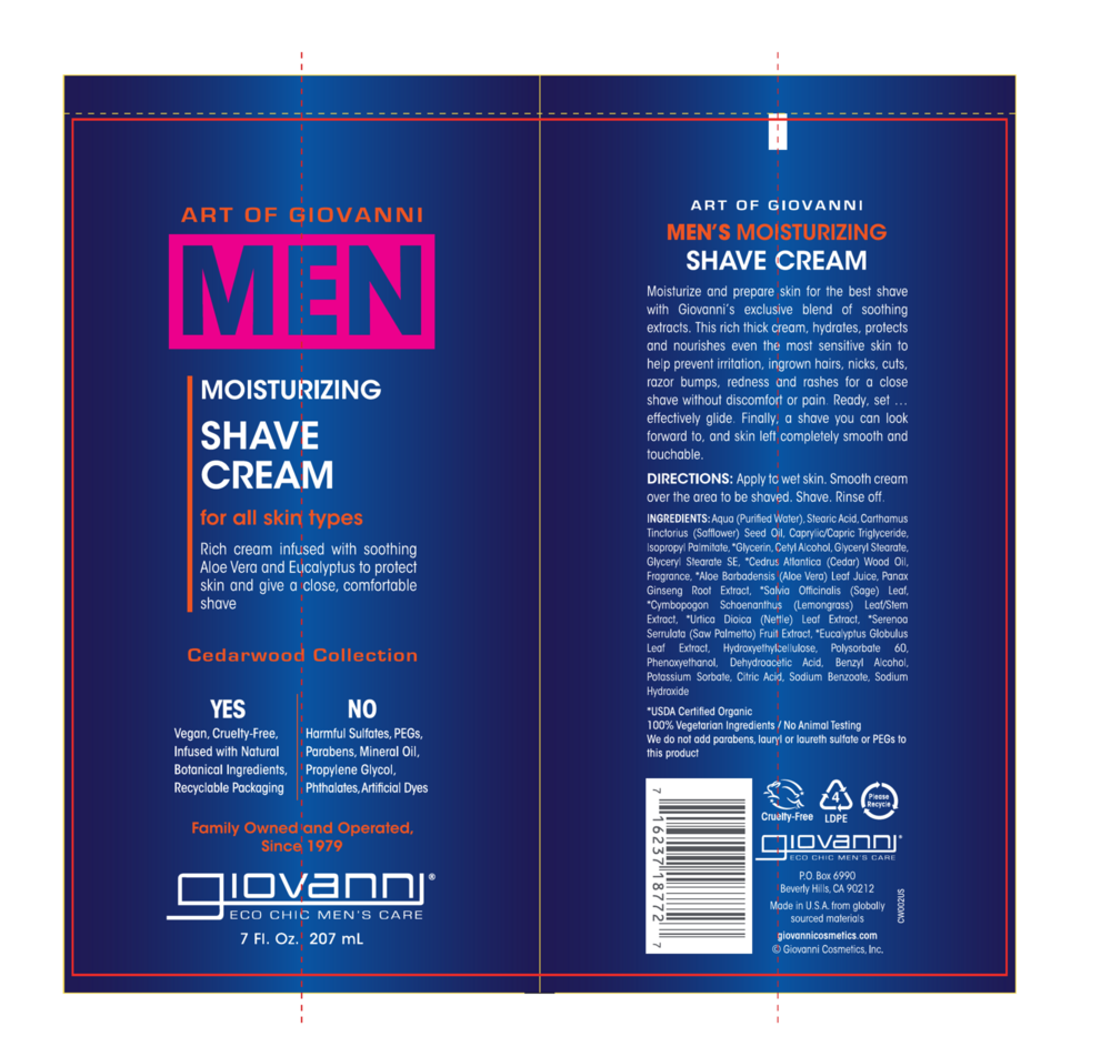 Product image for GIOVANNI MEN Moist Shave Cream.