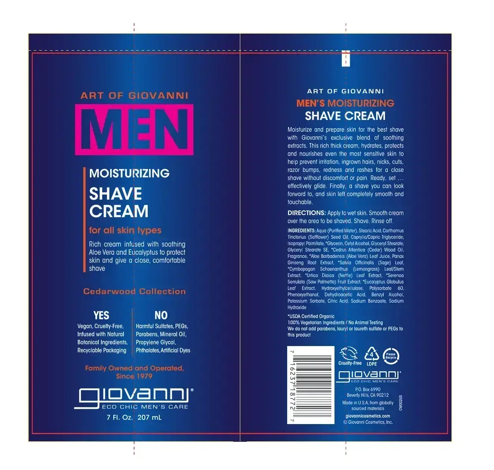 Product image for GIOVANNI MEN Moist Shave Cream.