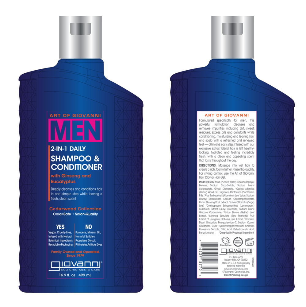 Product image for GIOVANNI MEN 2-in-1 Daily Shampoo.