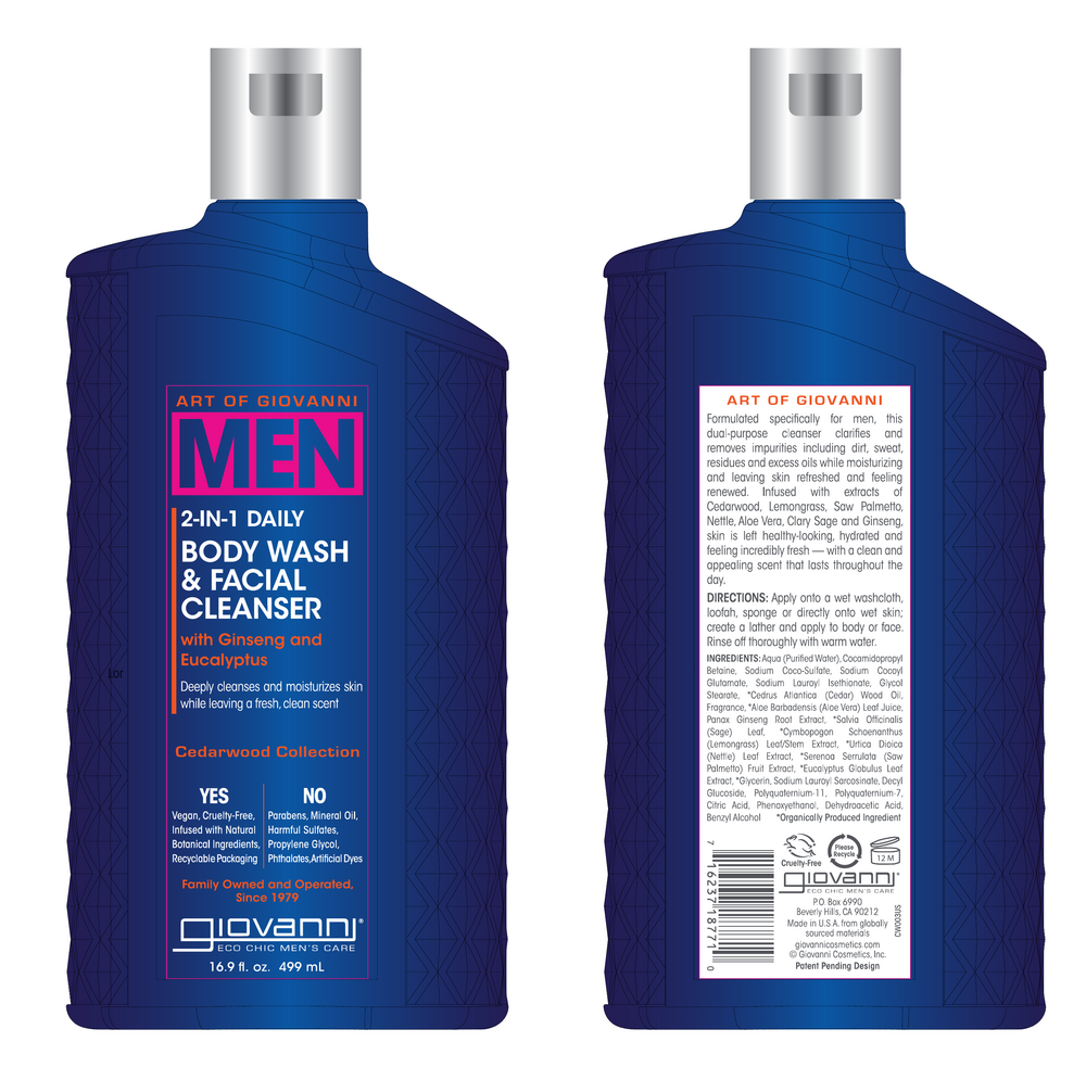 Product image for GIOVANNI MEN 2-in-1 Body Wash.