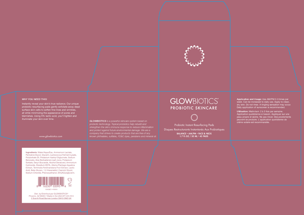 Product image for Probiotic Instant Resurfacing Pads.