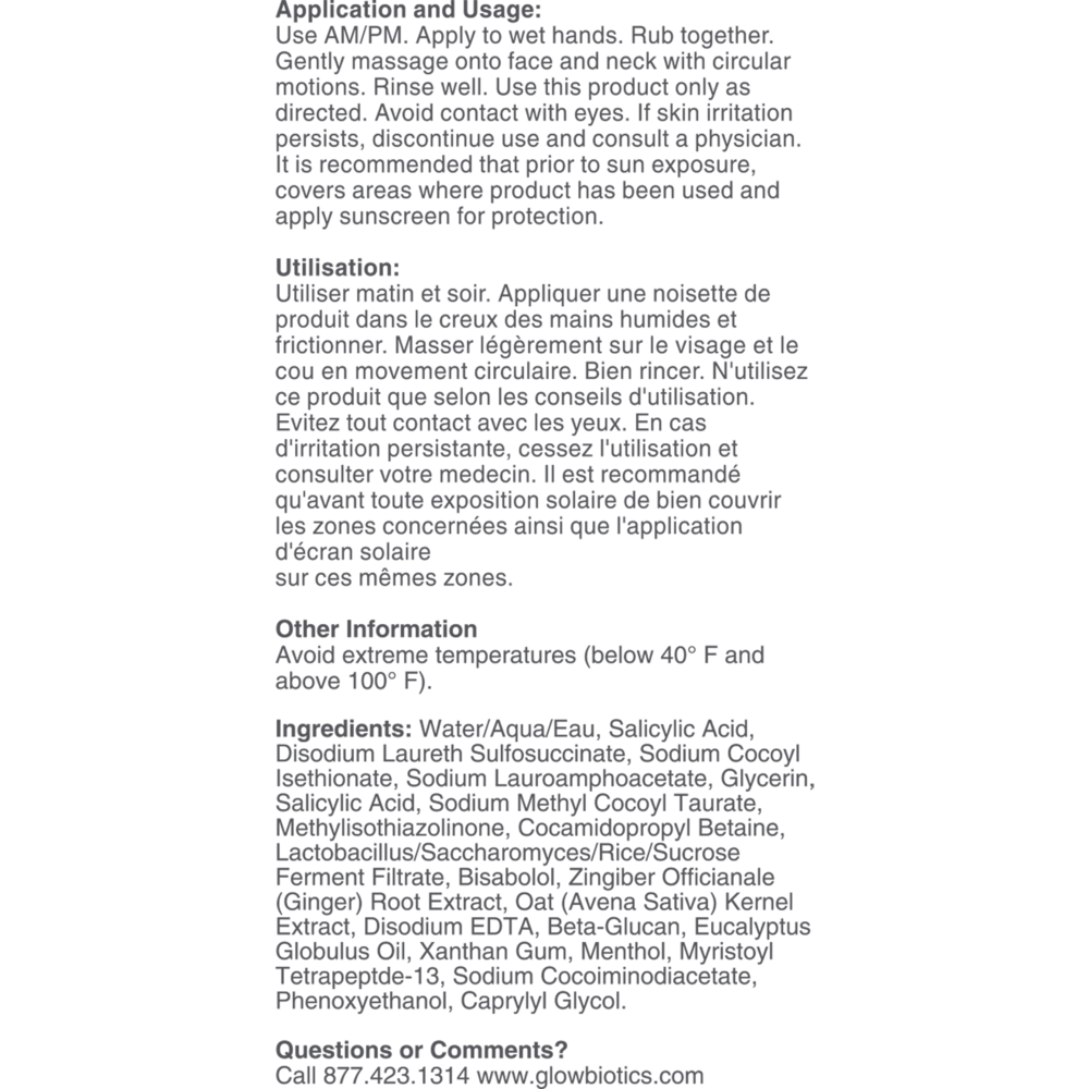 Product image for Probiotic Clarifying Cleanser.