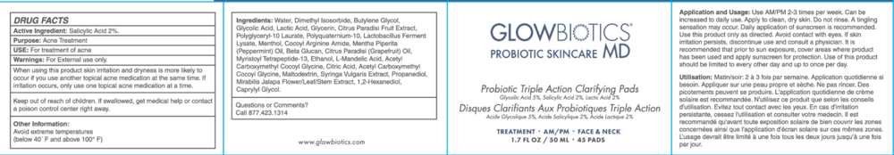 Product image for Probiotic Triple Action Clarifying Pads.
