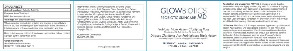 Product image for Probiotic Triple Action Clarifying Pads.