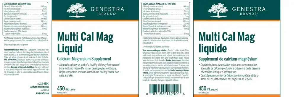 Product image for Multi Cal Mag Liquid.