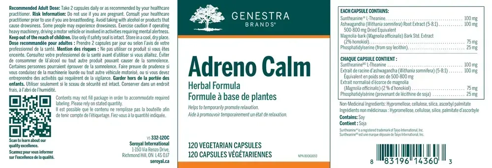 Product image for Adreno Calm.