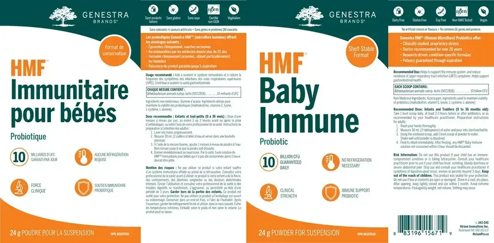 Product image for HMF Baby Immune Probiotic.