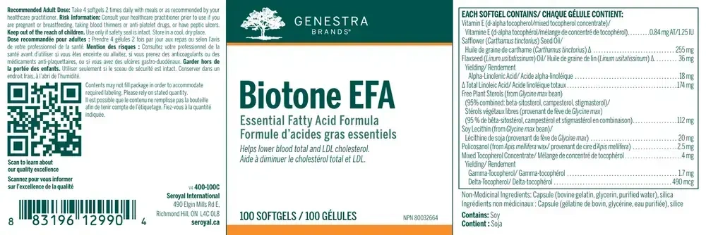 Product image for Biotone EFA (phytosterols).