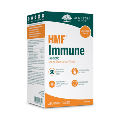 HMF Immune Chewable (shelf-stable) (25 Tablets) Product image for HMF Immune Chewable (shelf-stable) (25 Tablets).