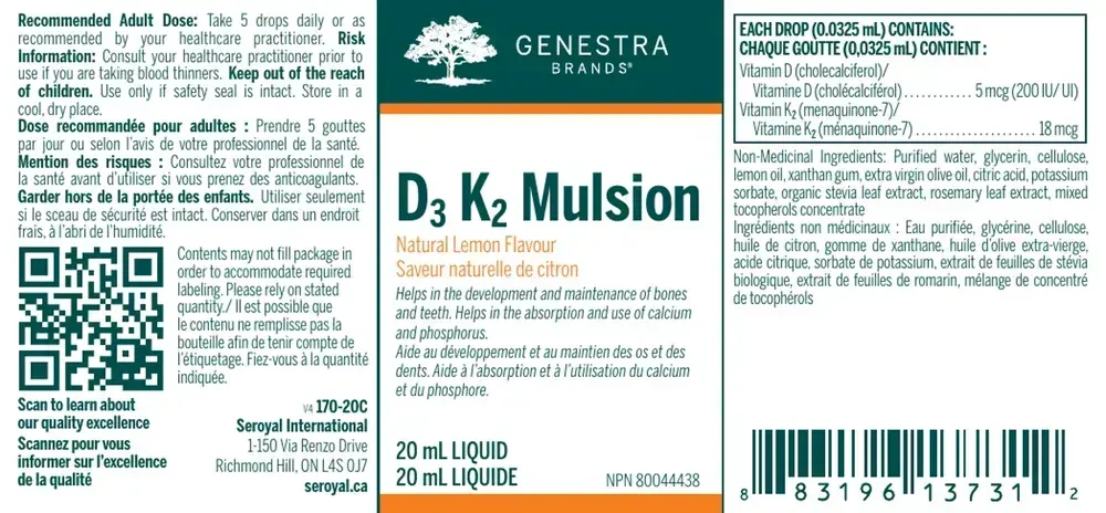 Product image for D3 K2 Mulsion.