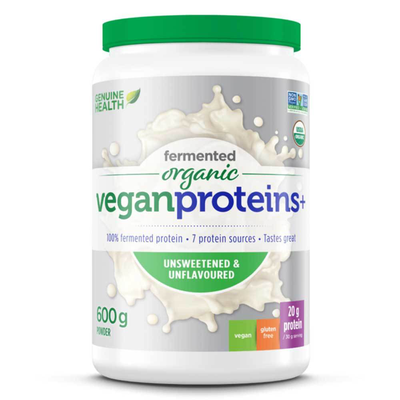 fermented organic vegan proteins+ unsweetened & unflavoured product image