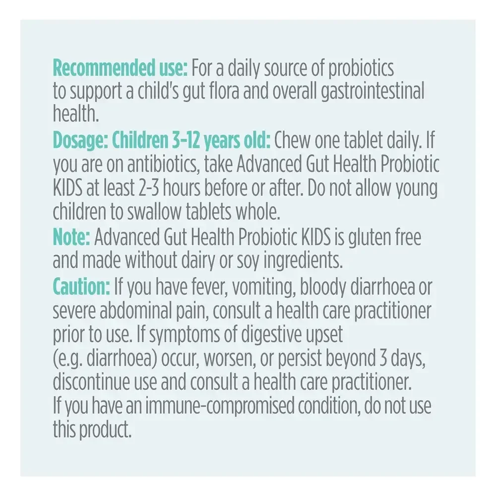 Product image for Advanced Gut Health - Probiotic 5 billion KIDS.