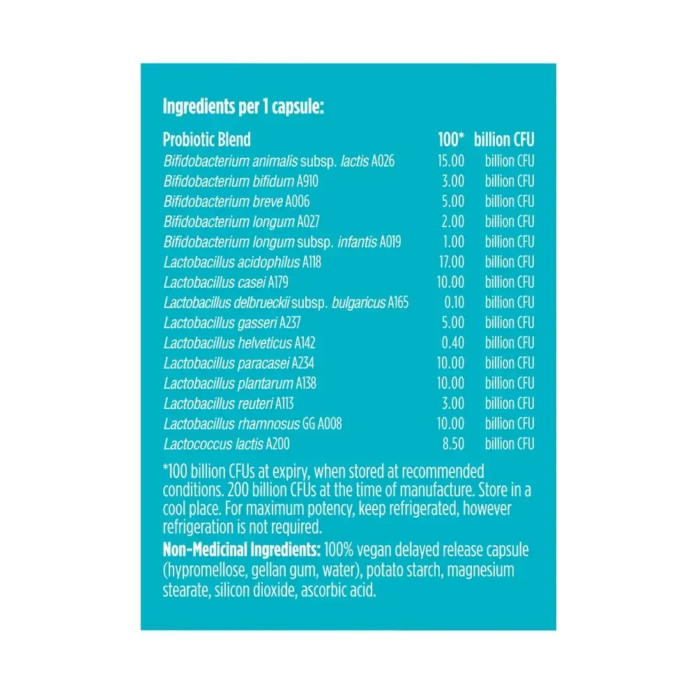 Product image for Advanced Gut Health Probiotic 100 billion CFU.